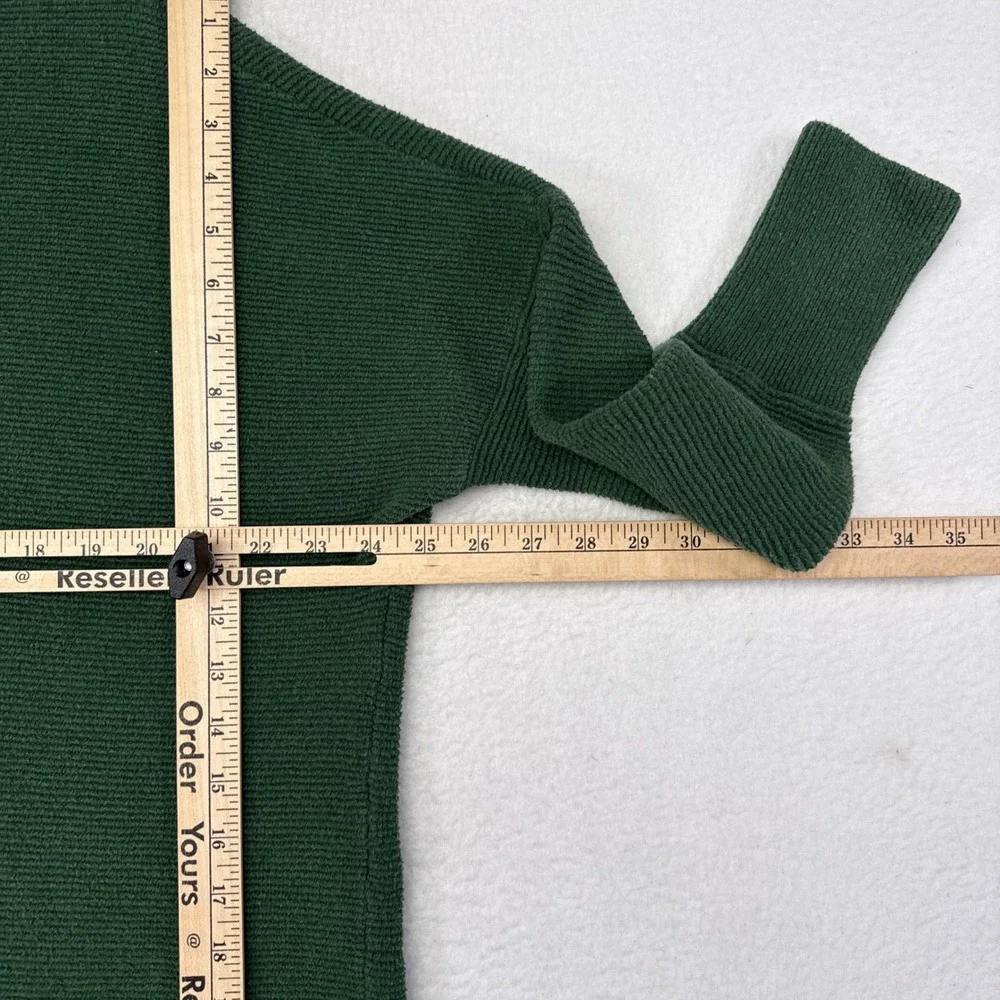 Free People Ottoman Slouchy Tunic Sweater Size Medium Green Oversized Mock Neck